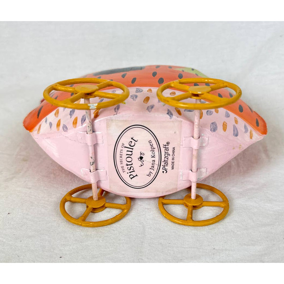 Pfaltzgraff Secrets Of Pistoulet Metal Chicken Planter Utensil Holder - Picture 5 of 8